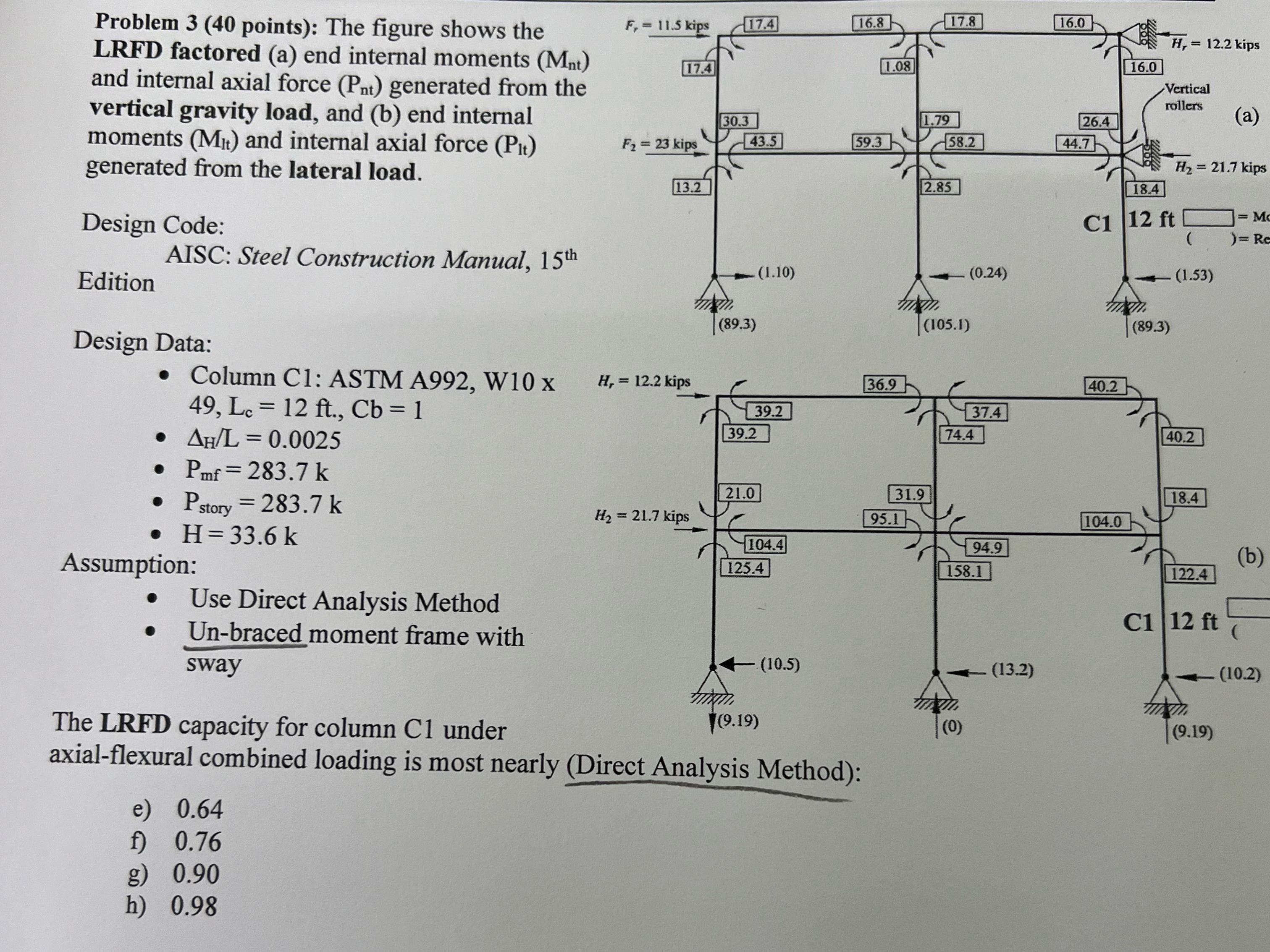 Problem 3 ( 4 0 points ) : The figure shows the