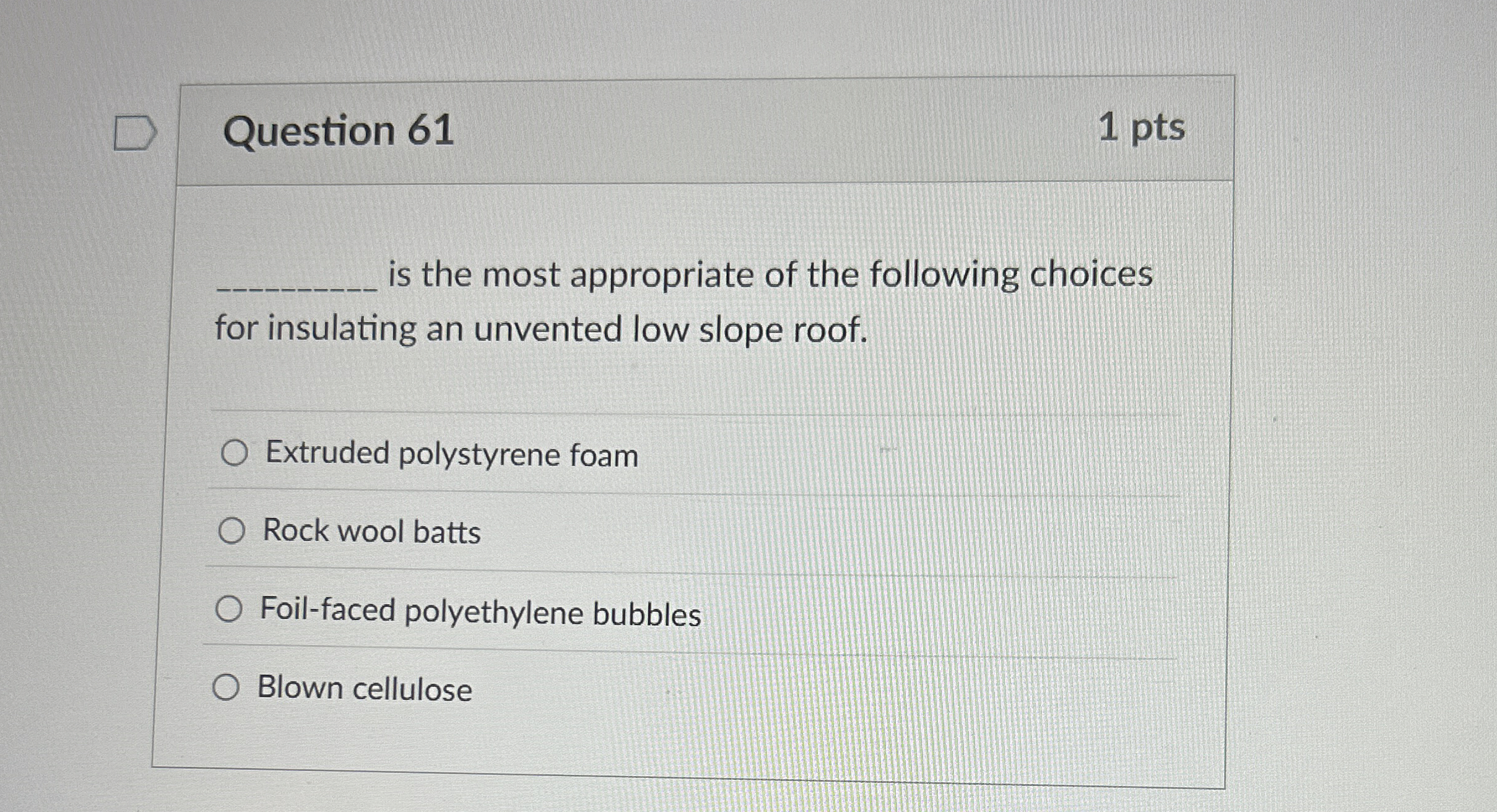 Question 6 1 is the most appropriate of the