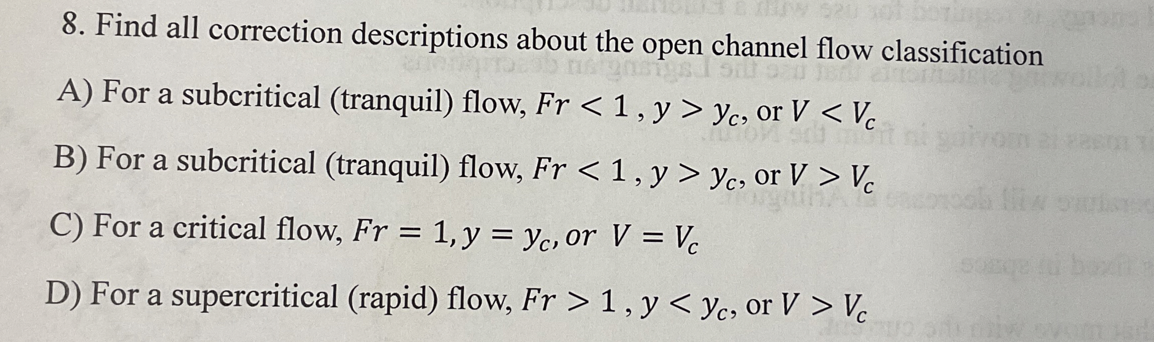 Find all correction descriptions about the open