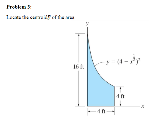 Locate the centroid ( y ) bar of the area