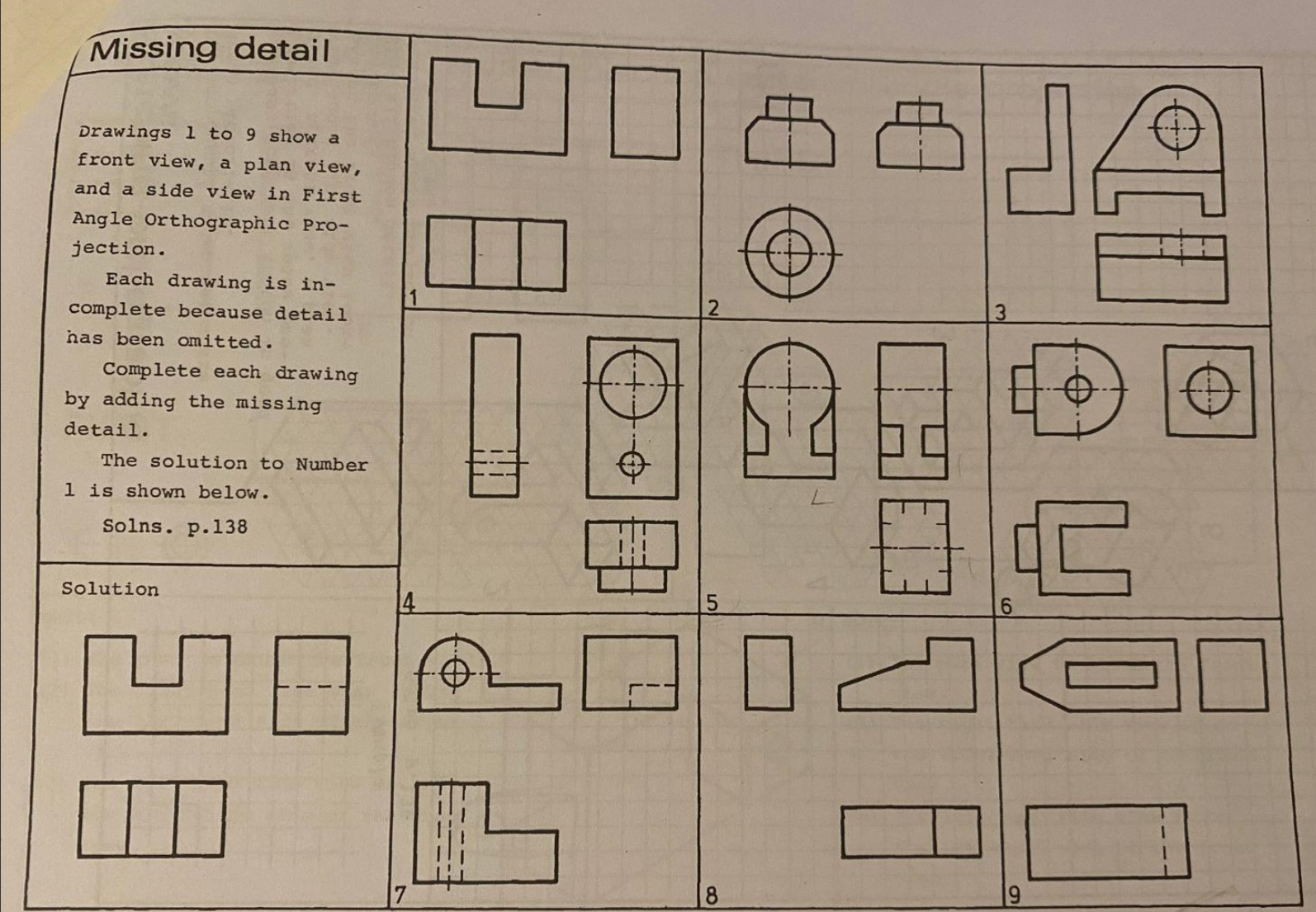 PLEASE CORRECT THE MISSING PARTS BY DRAWING