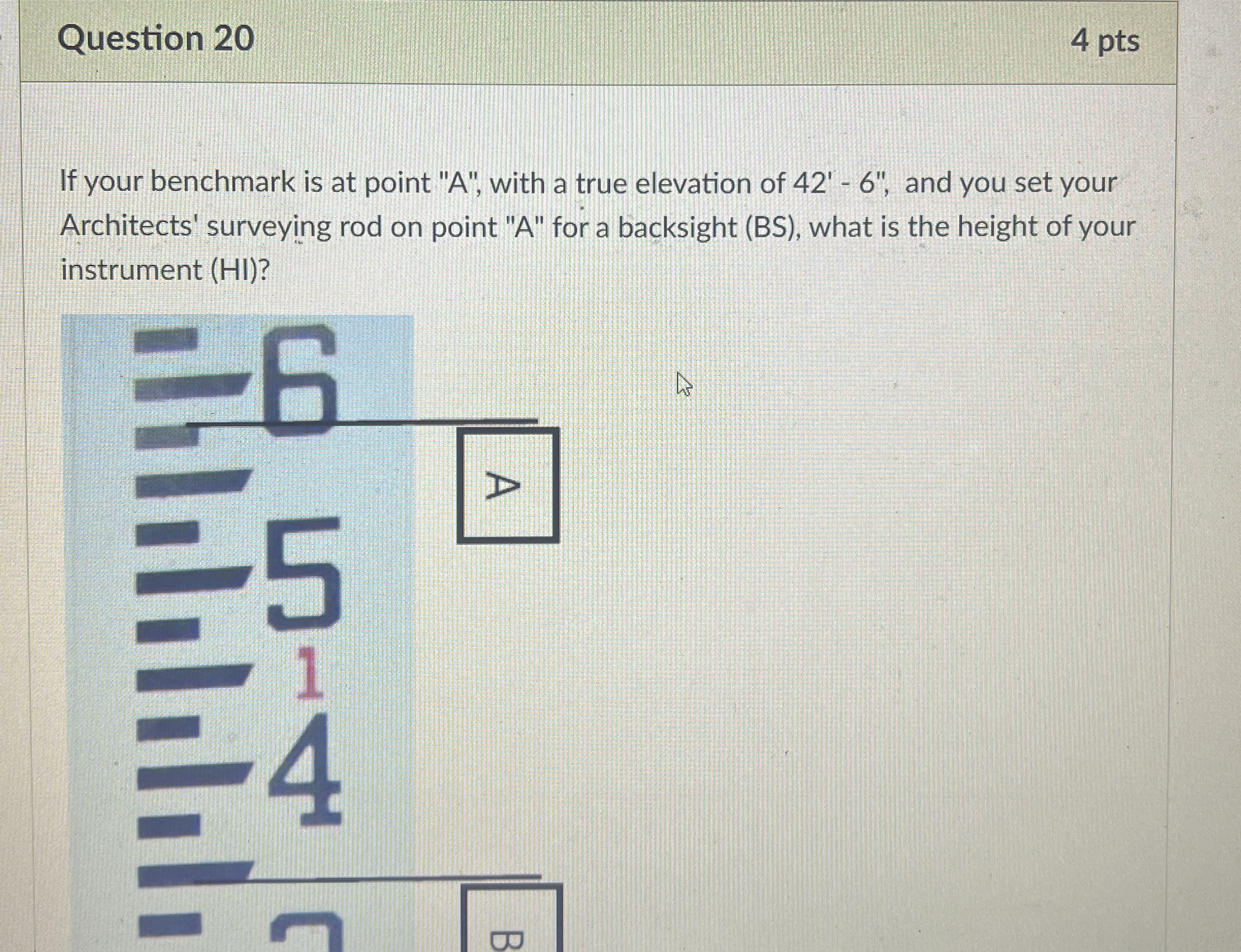 Question 2 0 If your benchmark is at point " A "