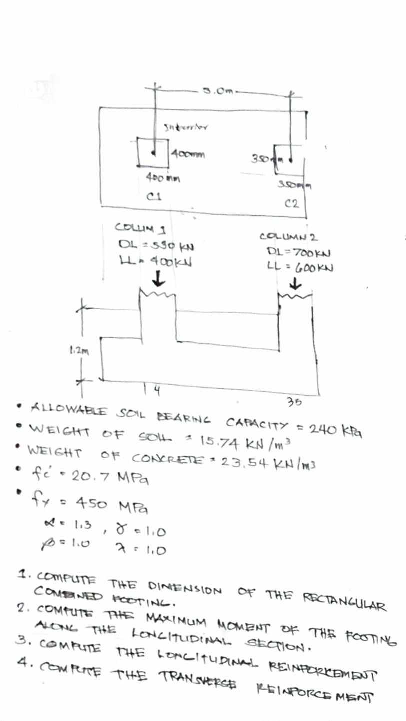 Foundation 1 . 2 ( DL ) + 1 . 6 ( LL )