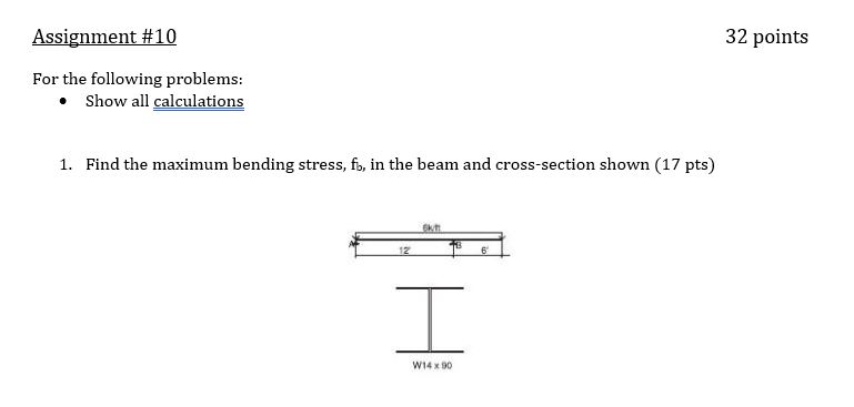 Assignment # 1 0 For the following problems: Show