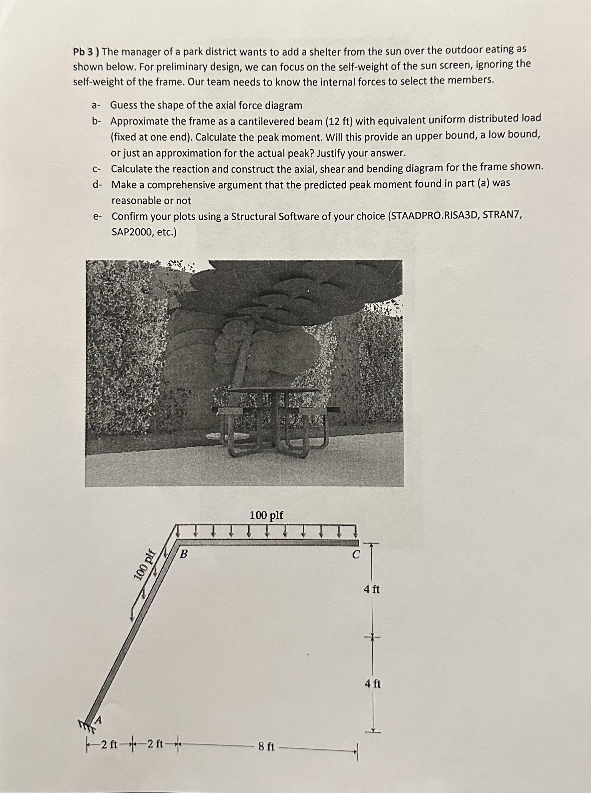 P b 3 ) The manager of a park district wants to