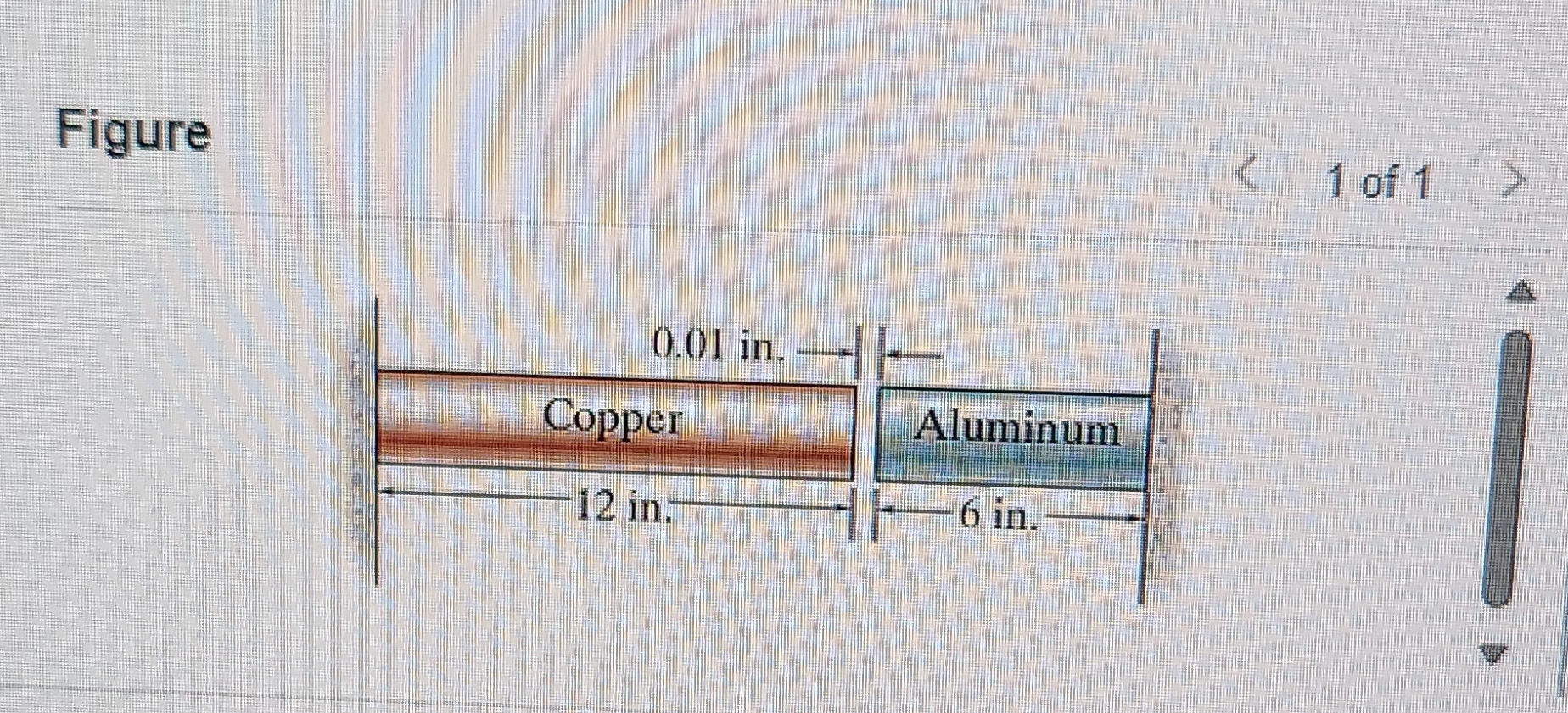 The two cylindrical rod segments shown in the