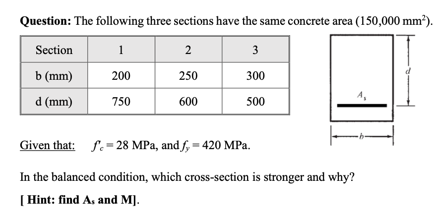 Question: The following three sections have the