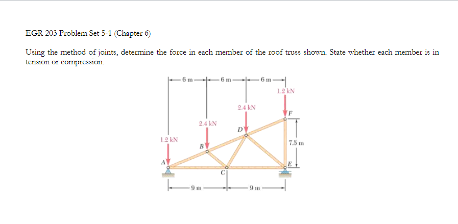 EGR 2 0 3 Problem Set 5 - 1 ( Chapter 6 ) Using