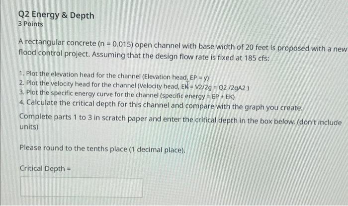 A rectangular concrete open channel