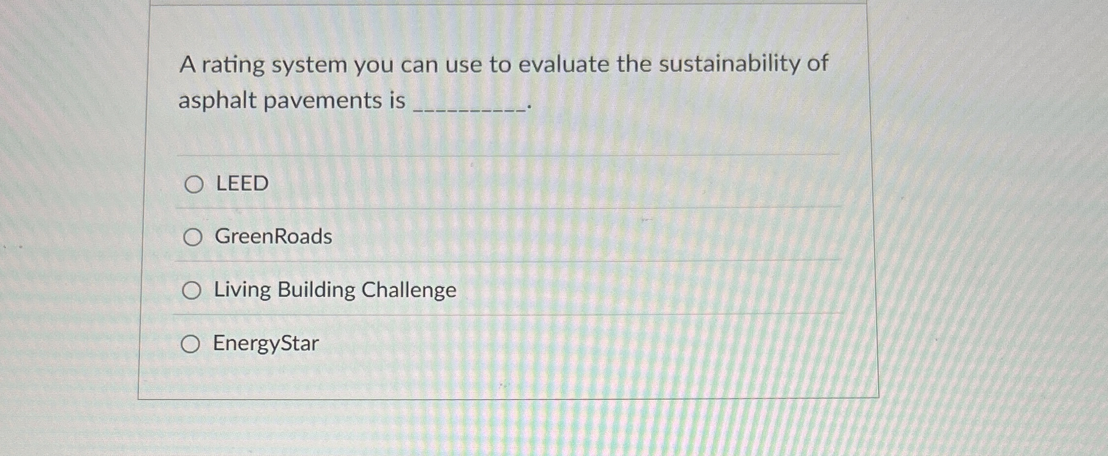 A rating system you can use to evaluate the