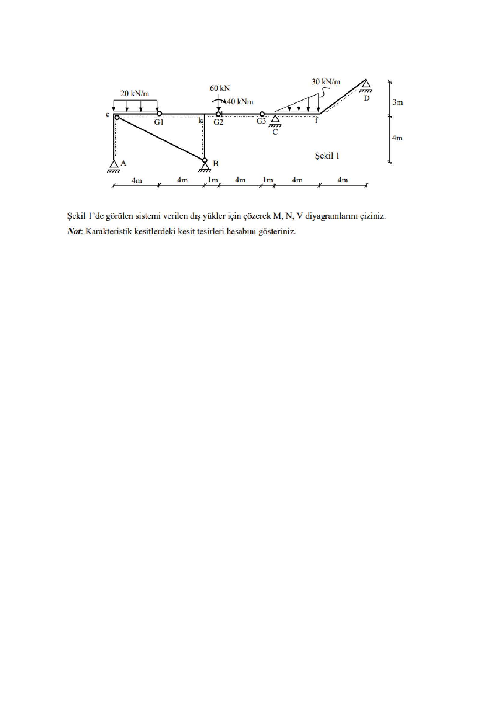 Sekil 1 ' de g r len sistemi verilen d y kler i