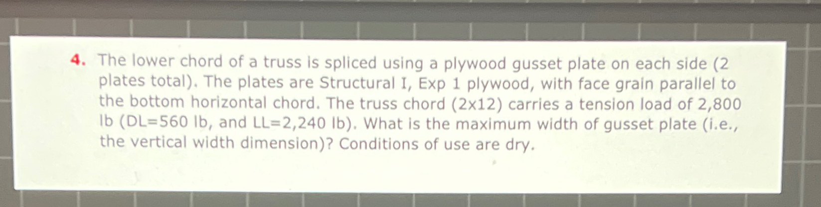 The lower chord of a truss is spliced using a