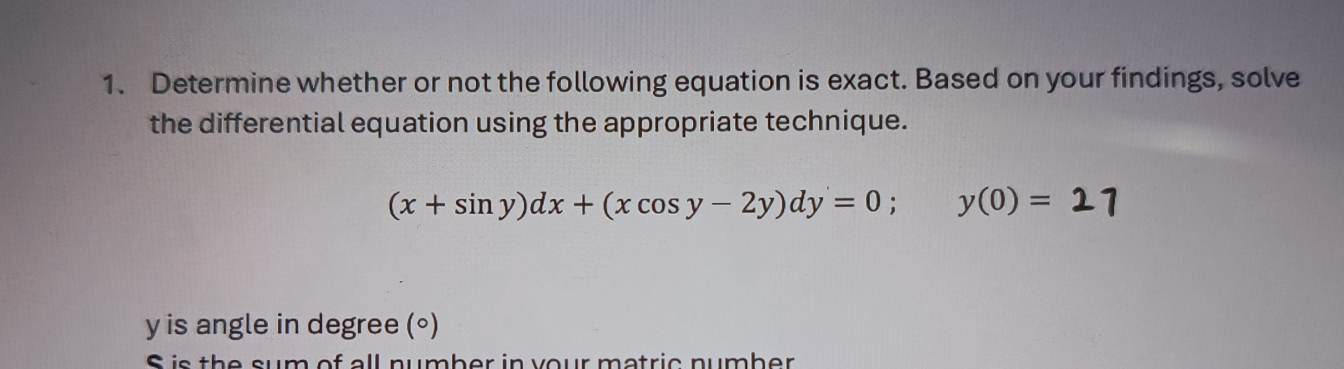 Determine whether or not the following equation