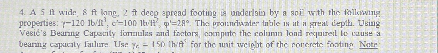 A 5 f t wide, 8 f t long, 2 f t deep spread