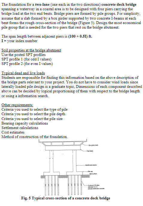 The foundation for a two - lane ( one each in the