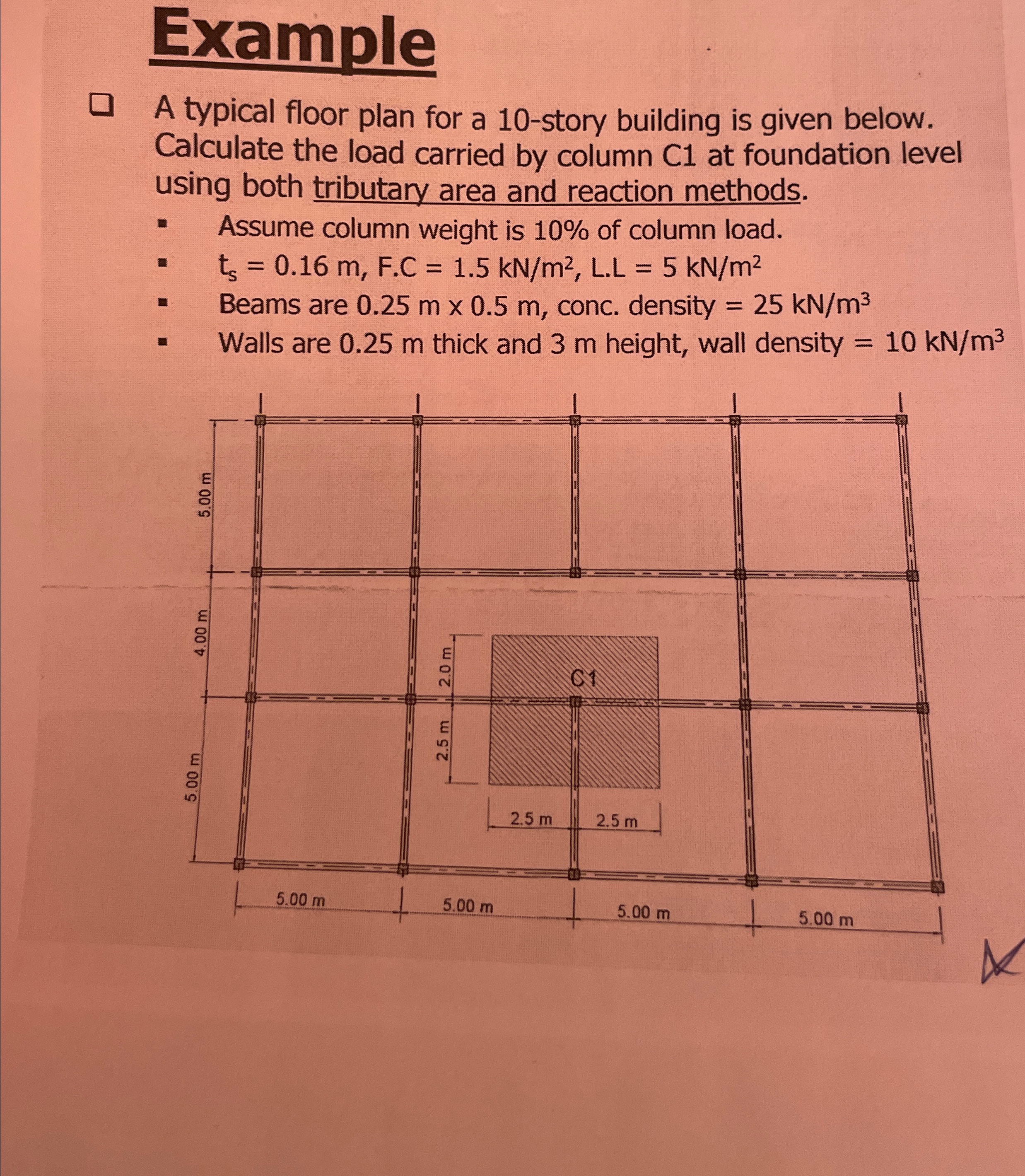 Example A typical floor plan for a 1 0 - story