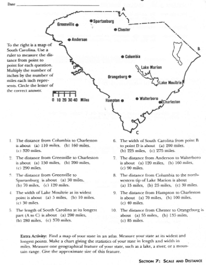 The disance from Columbin to Charleston is about