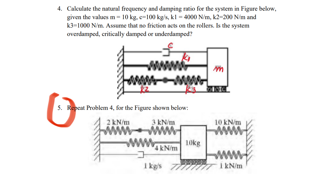 PLEAXE SOLVE QUESTION # 5 Calculate the natural