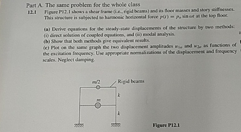 Part A . The same problem for the whole class 1 2
