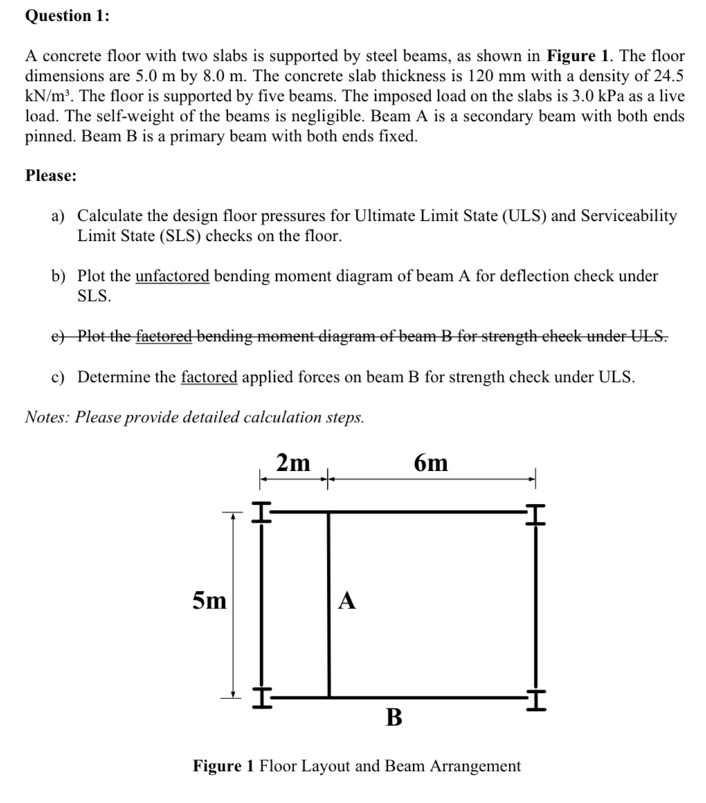solve by steps load factor is DL = 1 . 4 , LL = 1