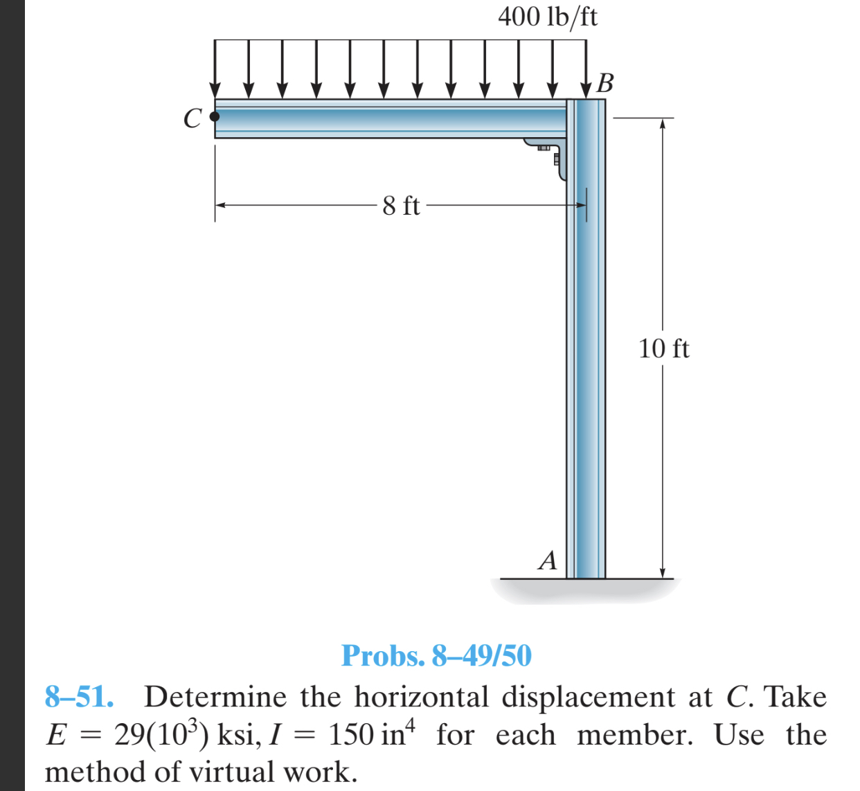 Probs. 8 - 4 9 / 5 0 8 - 5 1 . Determine the