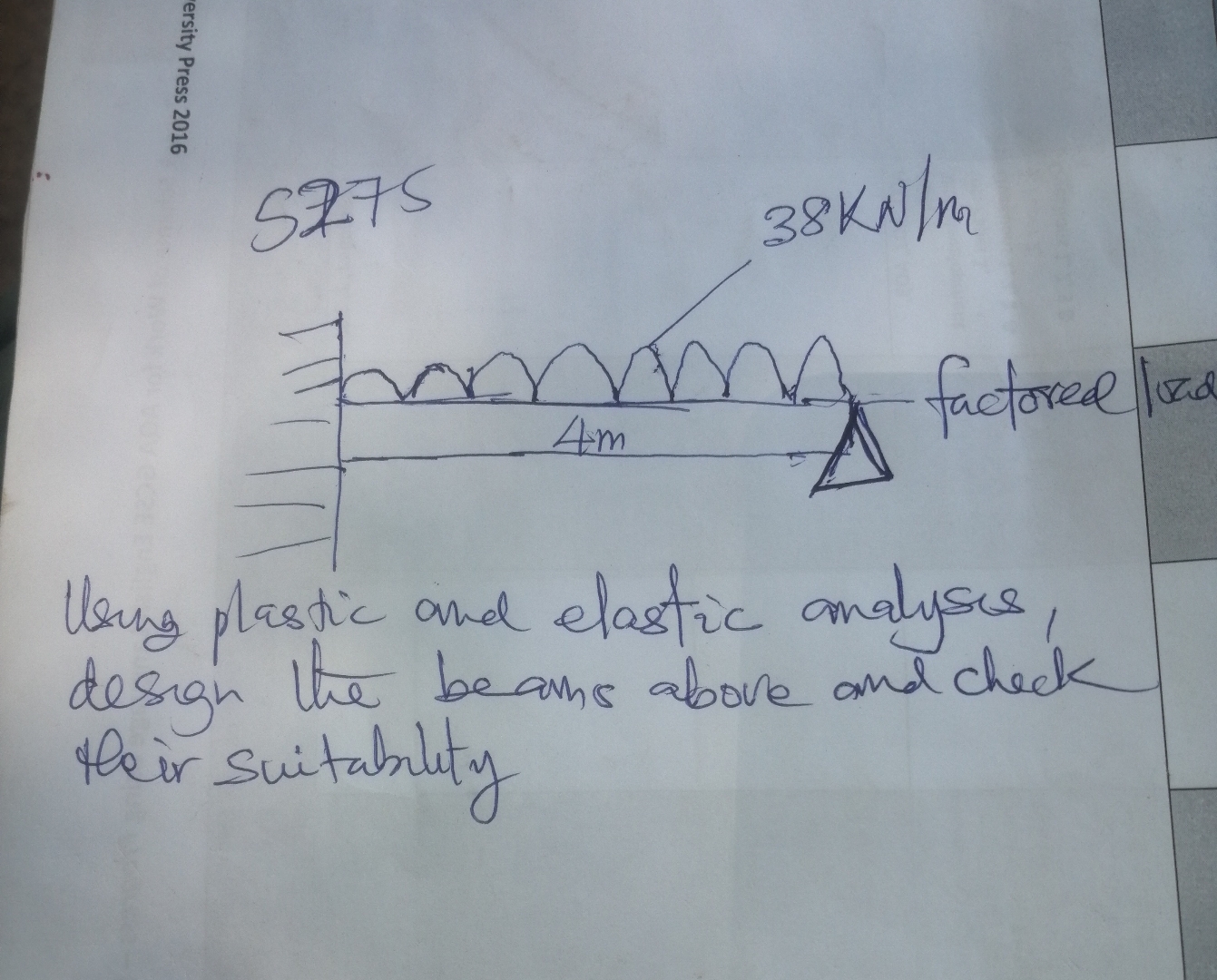bing plastic and elastic analyses, design the