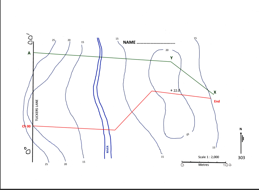 Using the information shown on your contour map,