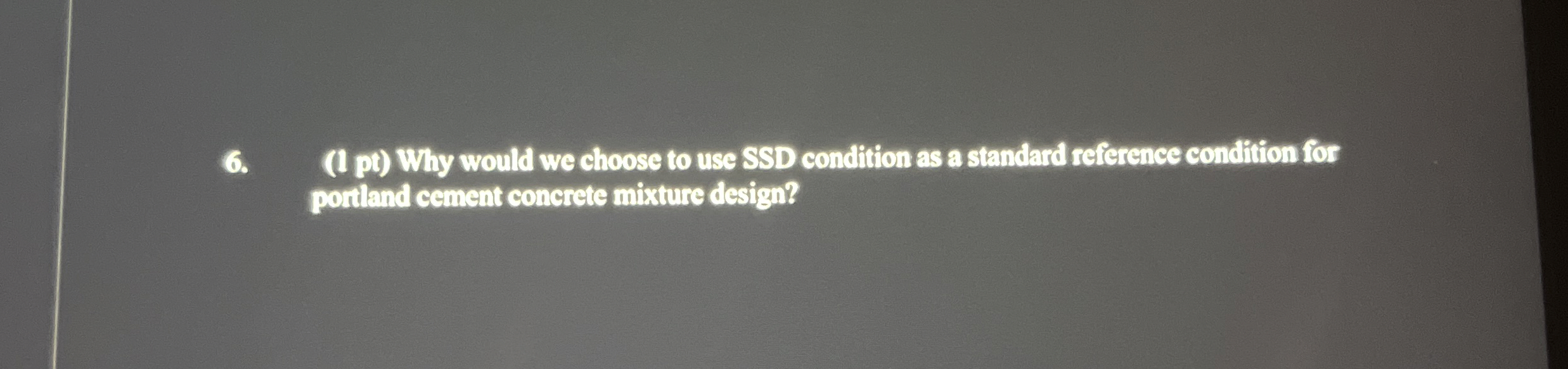 ( 1 pt ) Why would we choose to use SSD