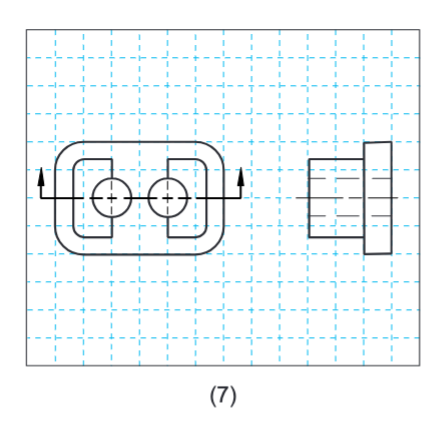 Create a sketch for this. Use the two given views