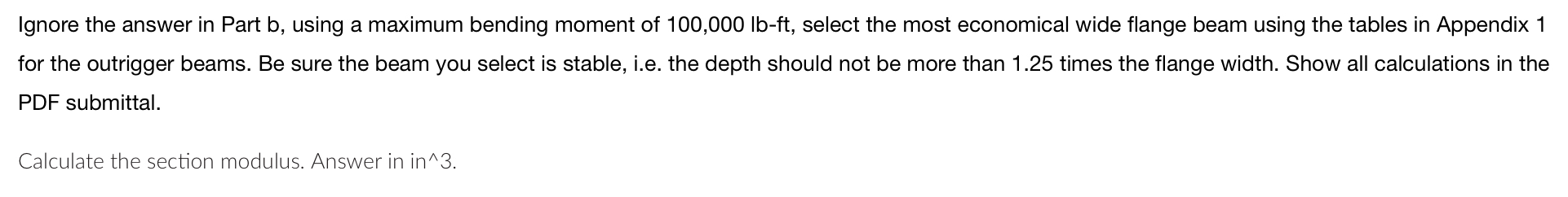 Ignore the answer in Part b , using a maximum