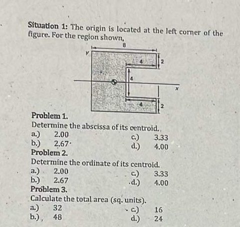 Situation 1 : The origin is located at the left