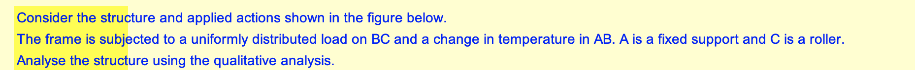 BACKGROUND INFO : Consider the structure and