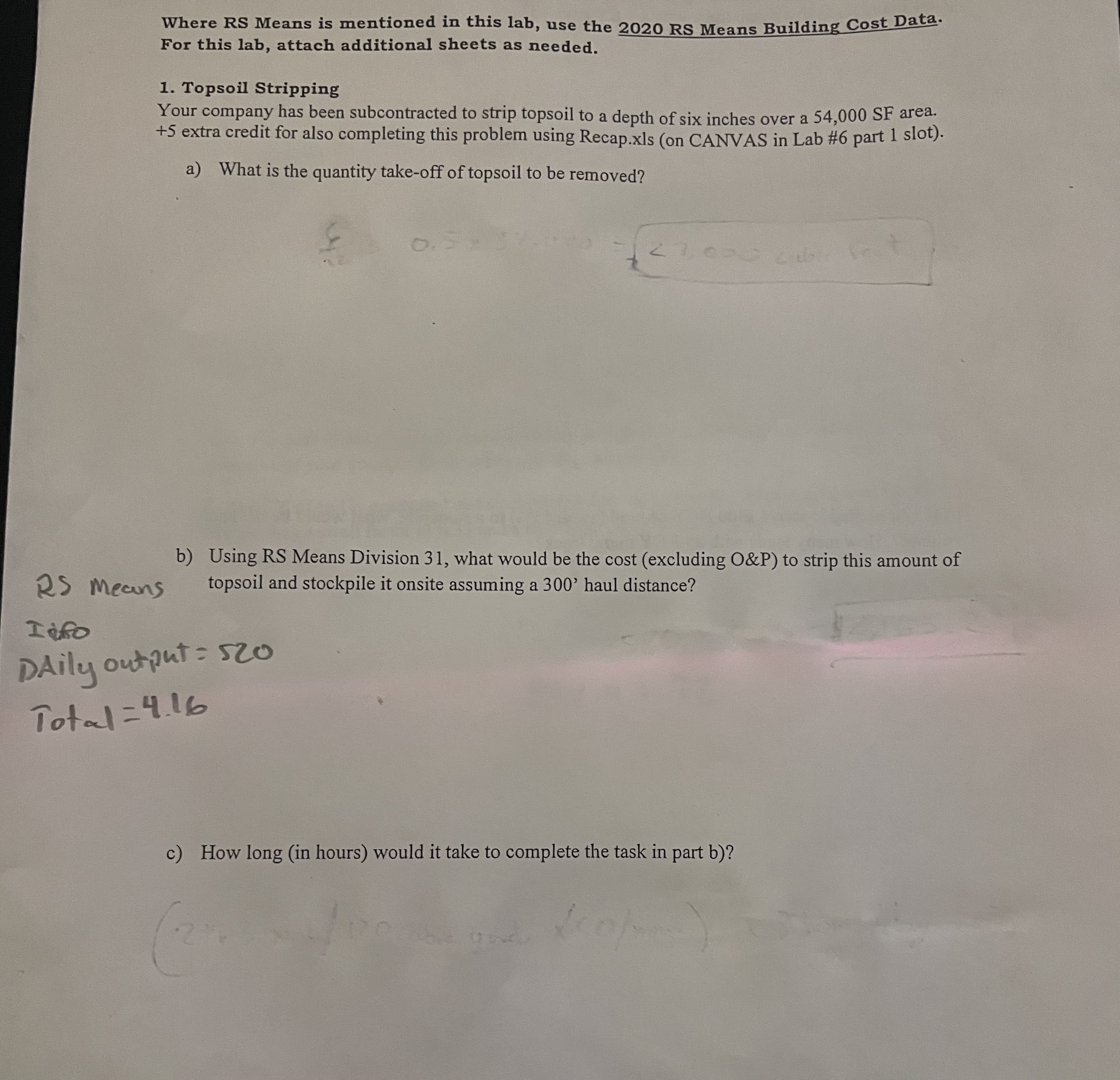 How to solve Where RS Means is mentioned in this