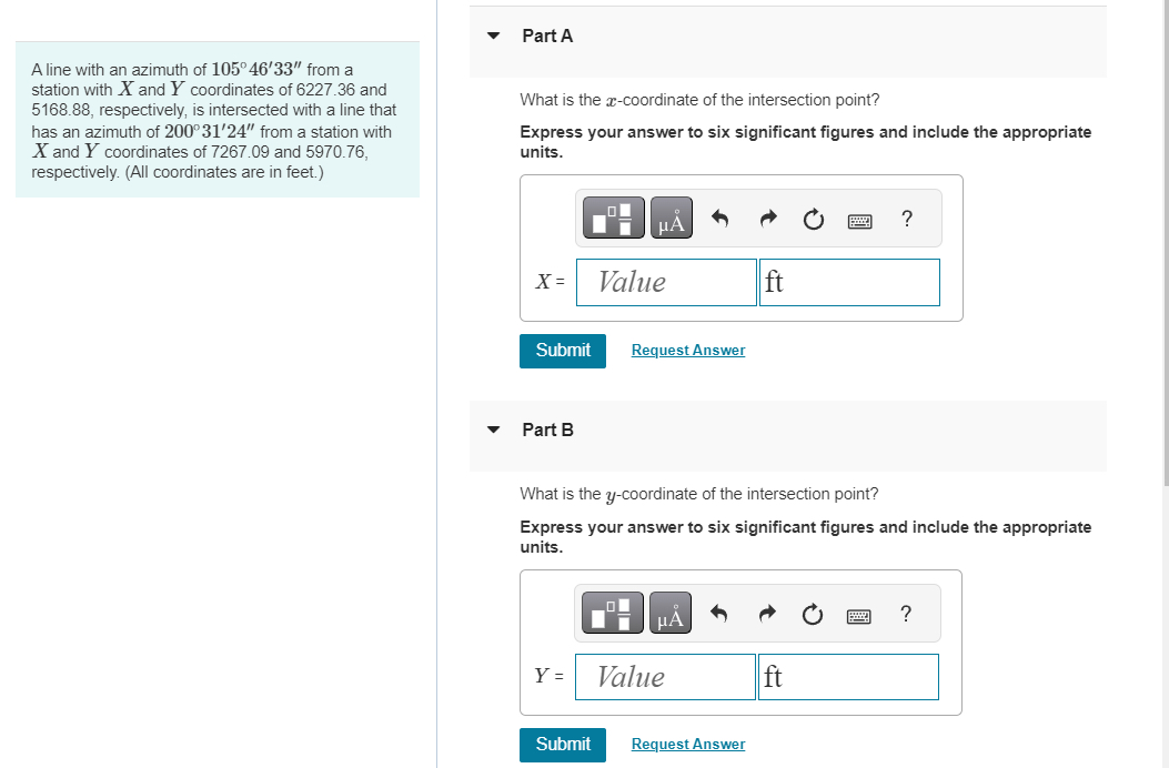 A line with an azimuth of 1 0 5 4 6 ' 3 3 ' '