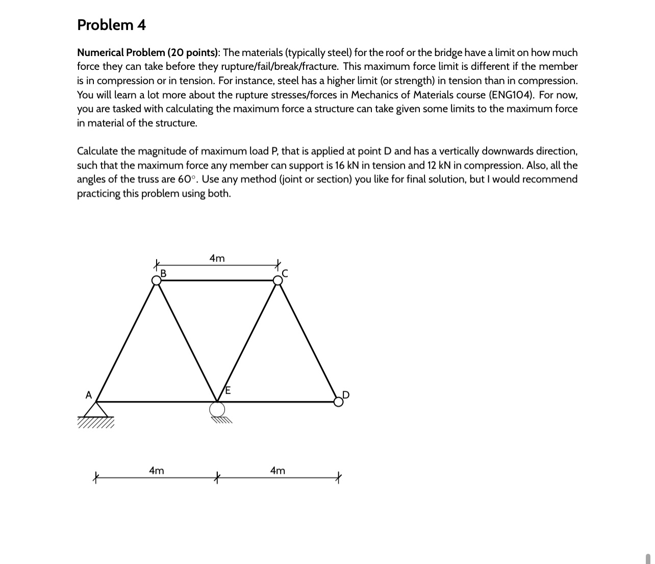 Problem 4 Numerical Problem ( 2 0 points ) : The