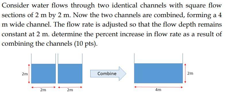 Consider the flow of water through two identical