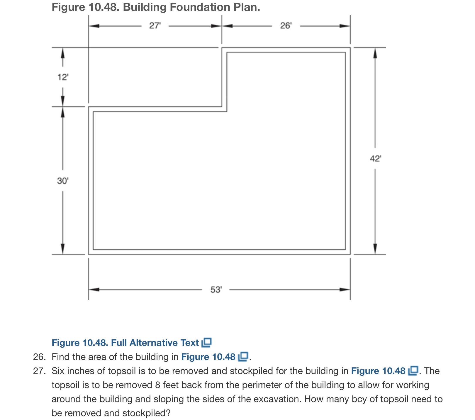 Figure 1 0 . 4 8 . Building Foundation Plan. 2 7