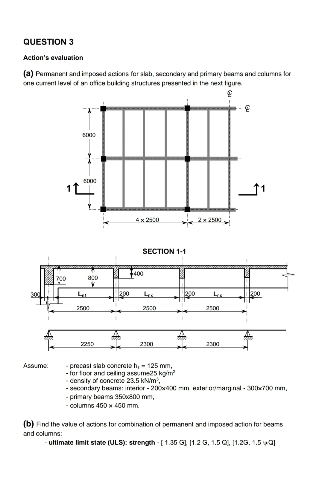 QUESTION 3 Action's evaluation ( a ) Permanent