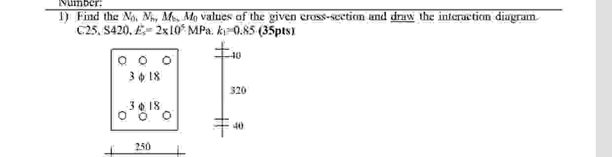 Find the N 0 i N h r M b M 0 values of the given
