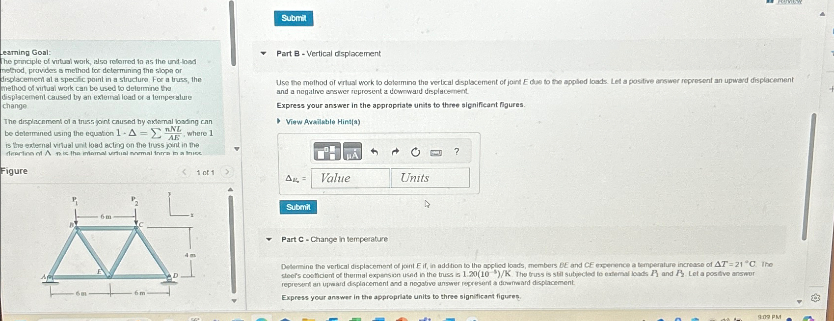 earning Goal: The principle of virtual work, also