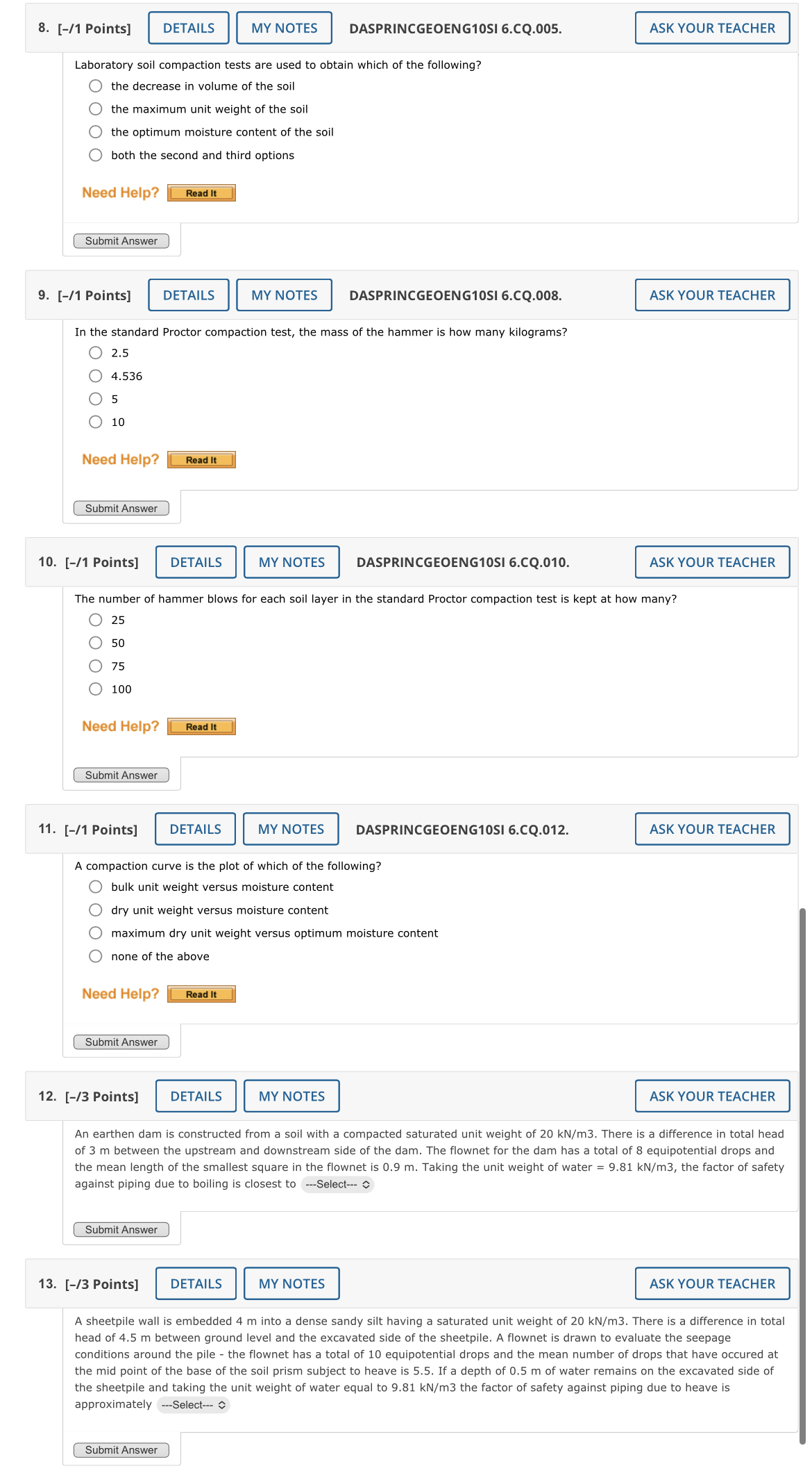 [ - / 1 Points ] DASPRINCGEOENG 1 0 SI 6 . CQ . 0