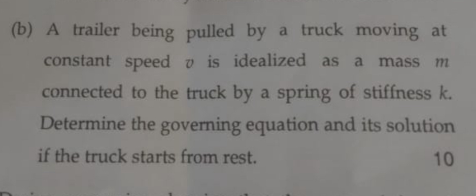 A trailer being pulled by a truck moving at