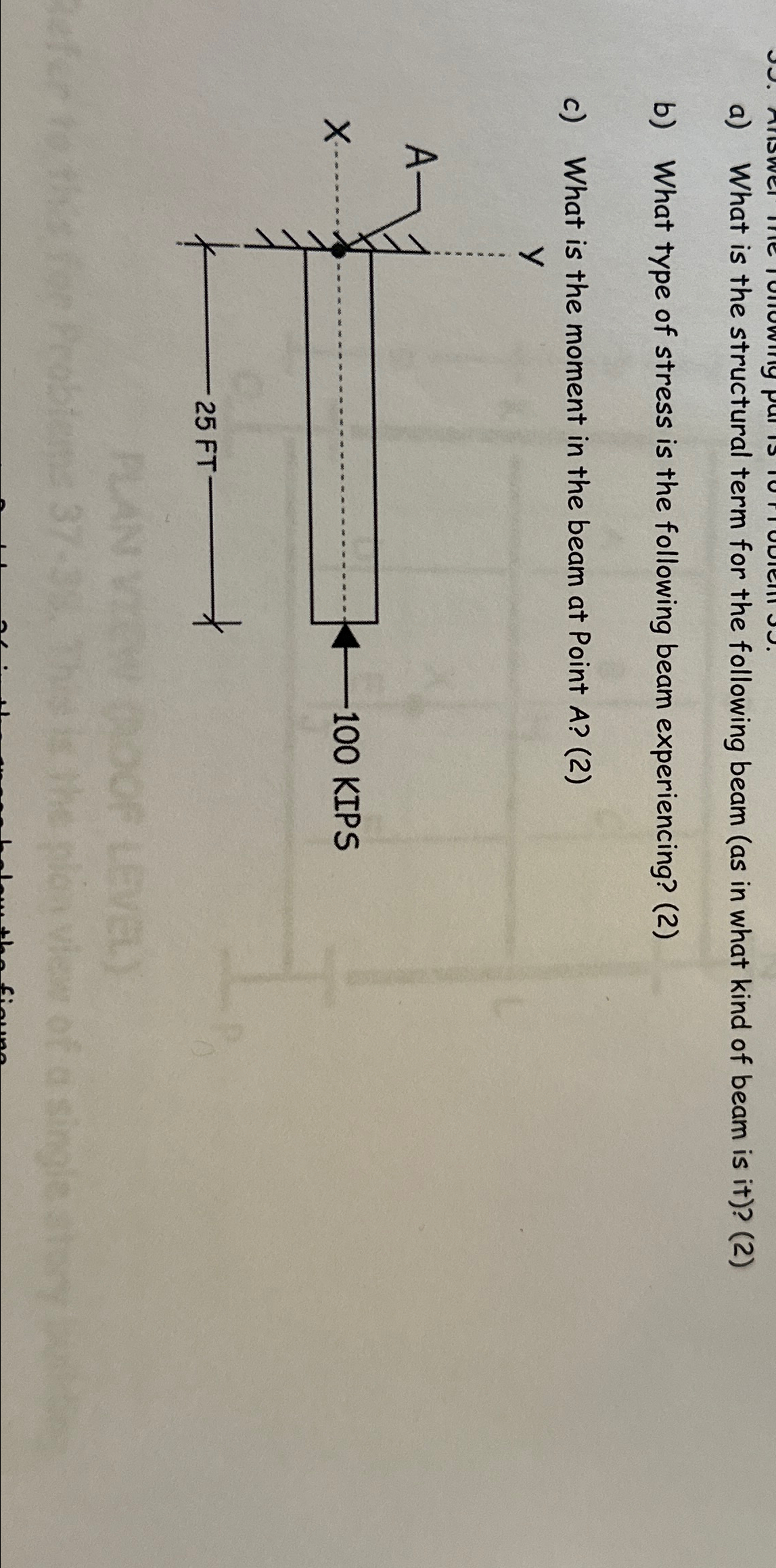 a ) What is the structural term for the following
