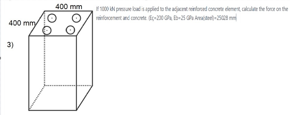 If 1 0 0 0 k N pressure load is applied to the