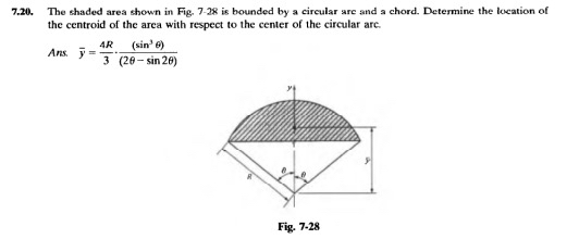 7 . 2 0 . The shaded area shown in Fig. 7 - 2 8