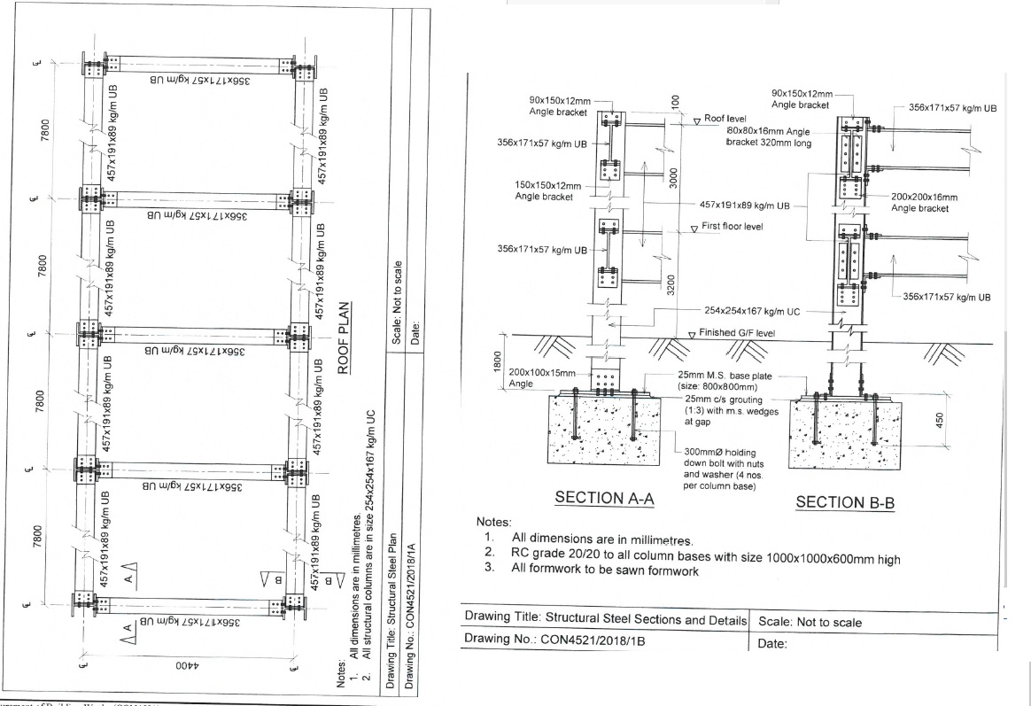 Q . 1 with reference to drawings. prepare a take