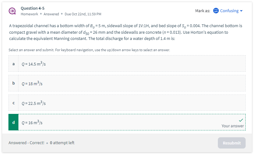 Question 4 - 5 Homework * Answered * Due Oct 2 2