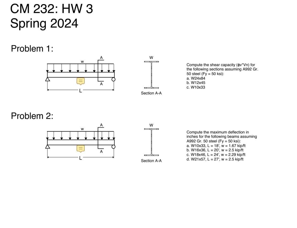 CM 2 3 2 : HW 3 Spring 2 0 2 4 Problem 1 :