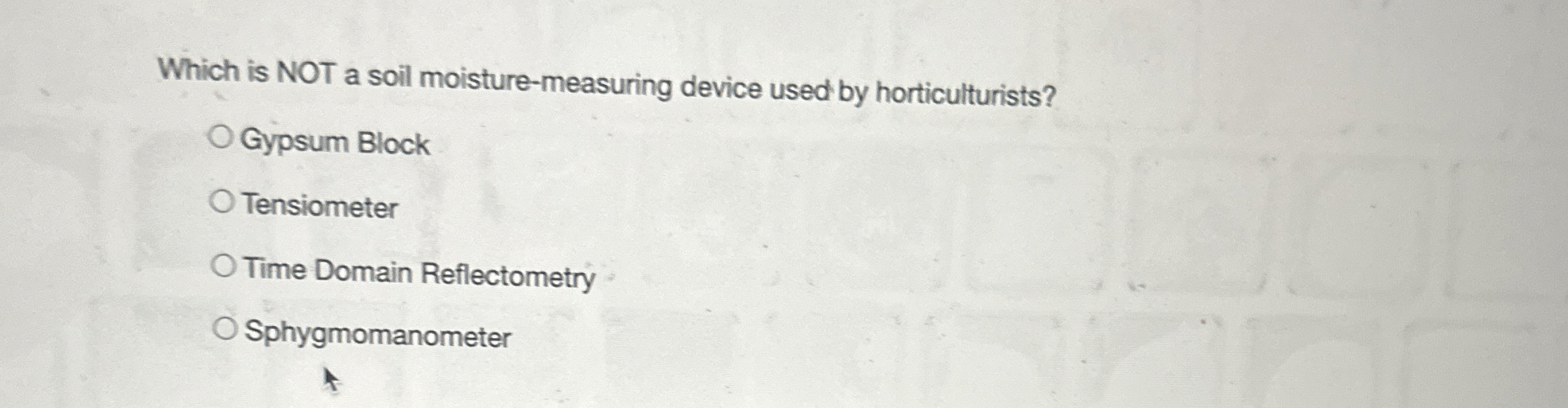 Which is NOT a soil moisture - measuring device