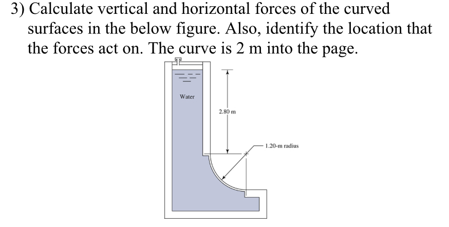 Calculate vertical and horizontal forces of the